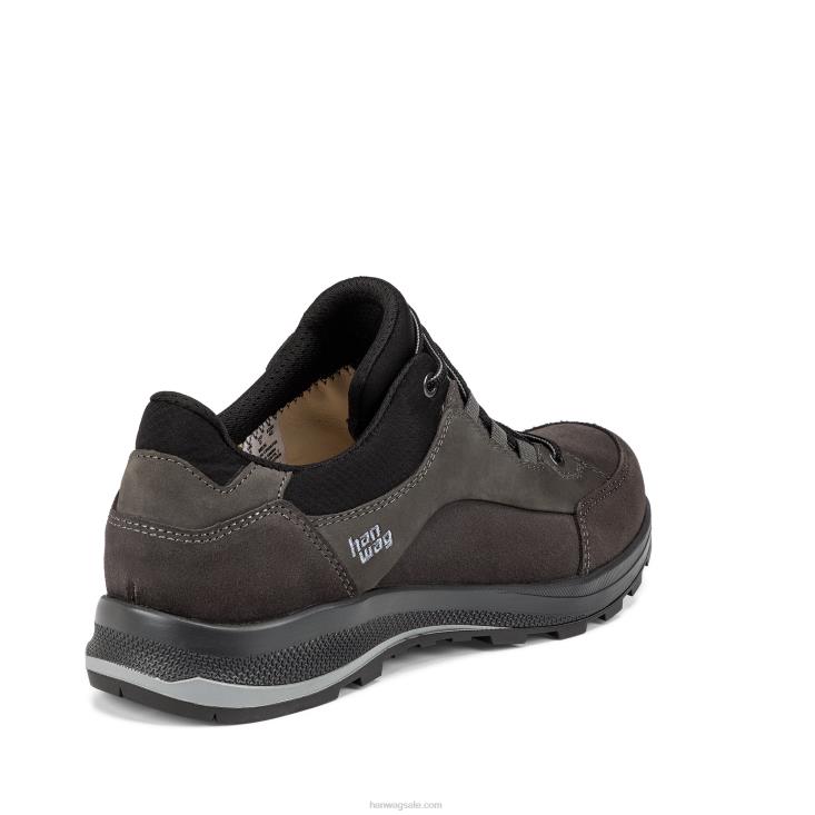Hanwag 銀行低ll アスファルト/ブラック 男性 TVD6076
